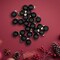 Northlight Shiny and Matte Glass Ball Christmas Ornaments - 1" (25mm) - Black - 24ct